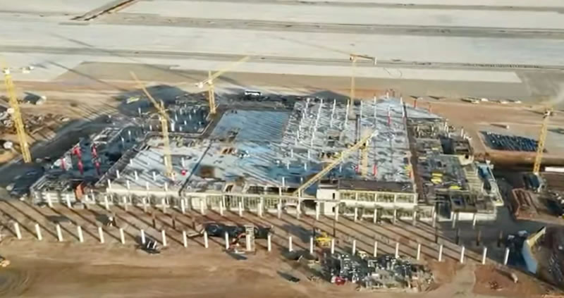 Bouw van airport Kastelli op Kreta 10 07 2024